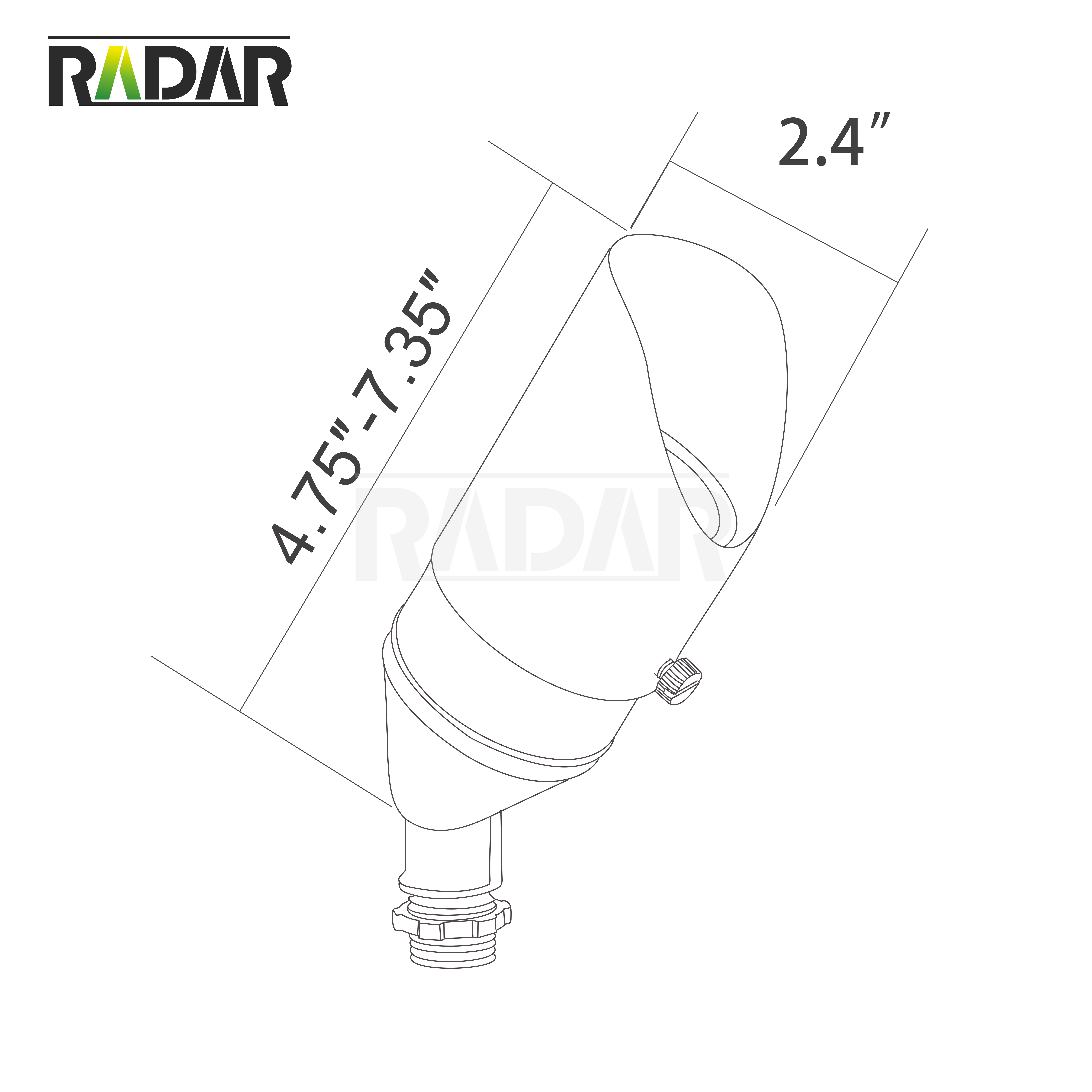 RAL-8105-BBR Lampe d'appoint extérieure à DEL en laiton à intensité variable