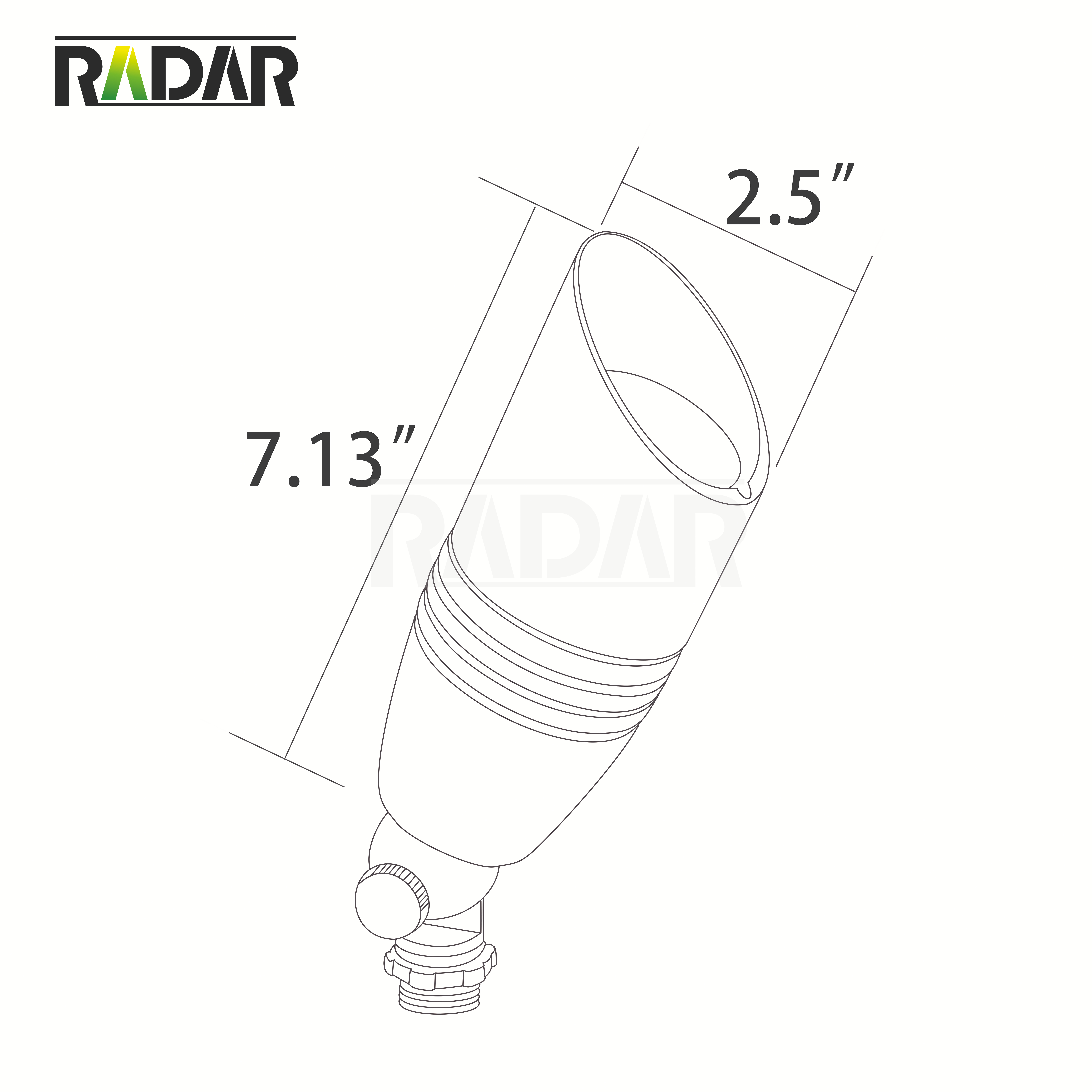 RAL-6100-ABZ lumière d'accentuation led en aluminium de haute qualité